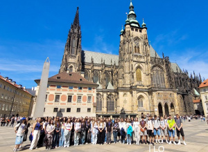 Wycieczka uczniów I Liceum do Pragi