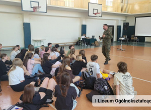 Spotkanie z żołnierzami 25 Brygady Kawalerii Powietrznej w I LO