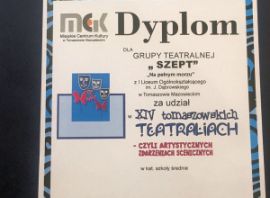 XIV Przegląd Teatrów Amatorskich XIV Przegląd Teatrów Amatorskich